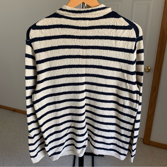 J. Crew Rollneck Striped Knit Pullover Sweater Women’s Medium - Picture 3 of 10